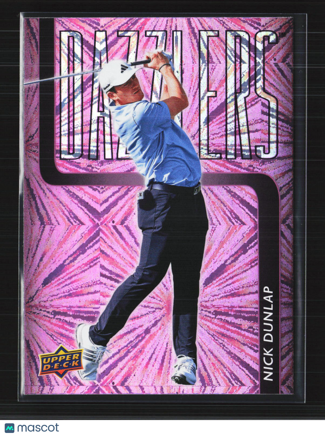 2026 Upper Deck Golf Dazzlers Nick Dunlap #DZ-2 Pink