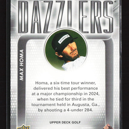 2026 Upper Deck Golf Dazzlers Max Homa #DZ-4 Pink