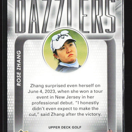 2026 Upper Deck Golf Dazzlers Rose Zhang #DZ-6 Pink