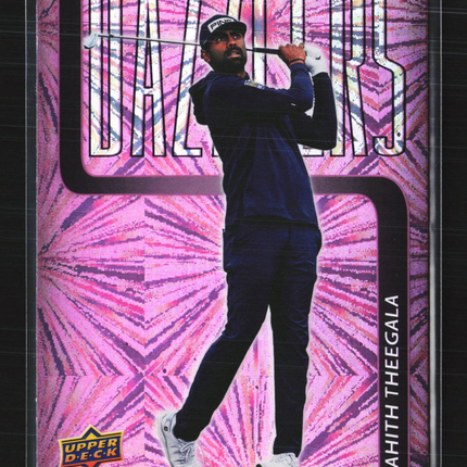 2026 Upper Deck Golf Dazzlers Sahith Theegala #DZ-8 Pink