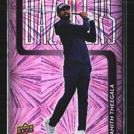 2026 Upper Deck Golf Dazzlers Sahith Theegala #DZ-8 Pink