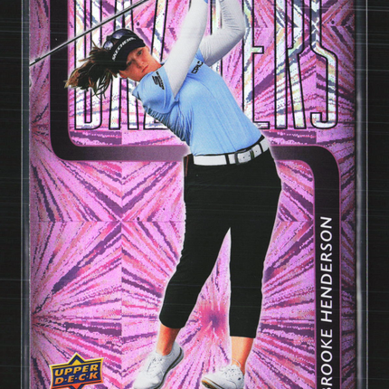 2026 Upper Deck Golf Dazzlers Brooke Henderson #DZ-16 Pink