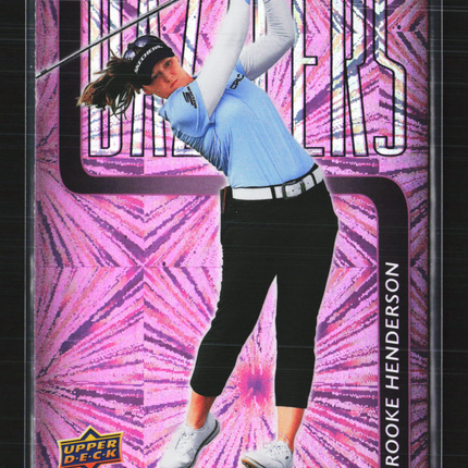 2026 Upper Deck Golf Dazzlers Brooke Henderson #DZ-16 Pink