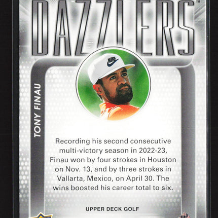 2026 Upper Deck Golf Dazzlers Tony Finau #DZ-18 Pink