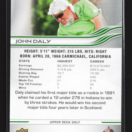 2026 Upper Deck Golf Deluxe John Daly #23 029/250