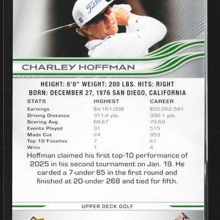 2026 Upper Deck Golf Deluxe Charley Hoffman #22 038/250