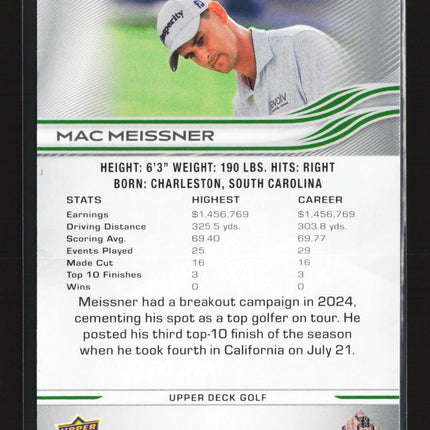 2026 Upper Deck Golf Deluxe Mac Meissner #32 237/250