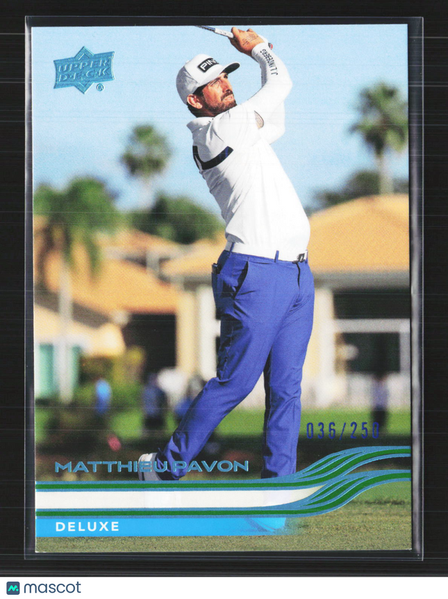 2026 Upper Deck Golf Deluxe Matthieu Pavon #39 036/250