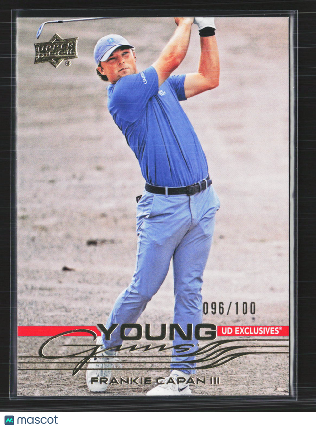 2026 Upper Deck Golf Young Guns Frankie Capan III #111 UD Exclusives 096/100