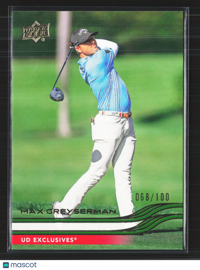 2026 Upper Deck Golf UD Exclusives Max Greyserman #29 068/100