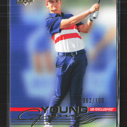 2026 Upper Deck Golf Young Guns UD Exclusives Nick Gross #123 062/100 Young Guns