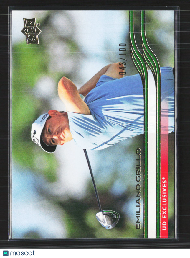 2026 Upper Deck Golf UD Exclusives Emiliano Grillo #26 043/100