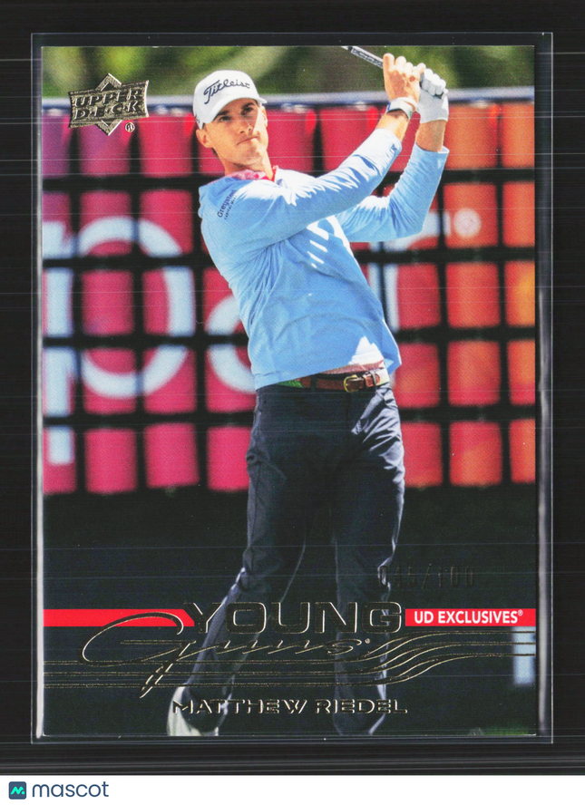 2026 Upper Deck Golf Young Guns Matthew Riedel #116 UD Exclusives