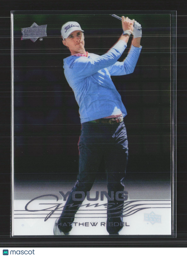 2026 Upper Deck Golf Young Guns Matthew Riedel #116 Clear Cut