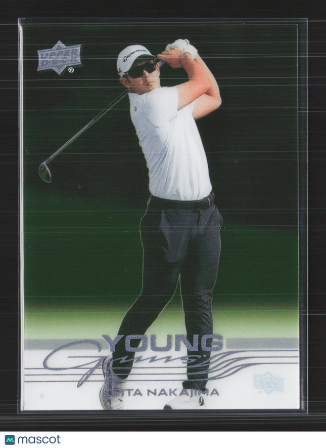 2026 Upper Deck Golf Young Guns Keita Nakajima #107 Clear Cut