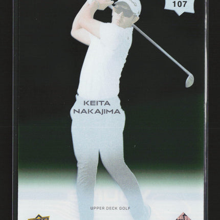 2026 Upper Deck Golf Young Guns Keita Nakajima #107 Clear Cut