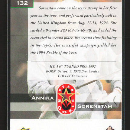 2026 Upper Deck Golf Annika Sorenstam #132
