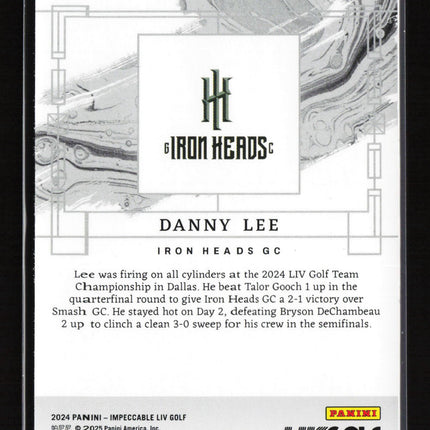 2024 Panini Impeccable LIV Golf Danny Lee #82 /99