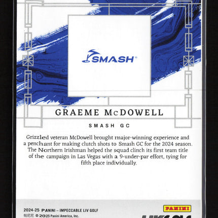 2024 Panini Impeccable LIV Golf Graeme McDowell #31