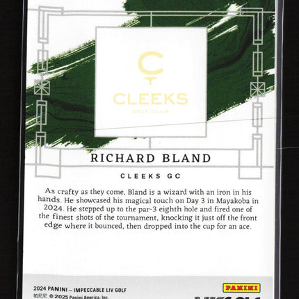2024 Panini Impeccable LIV Golf Richard Bland #92 11/25