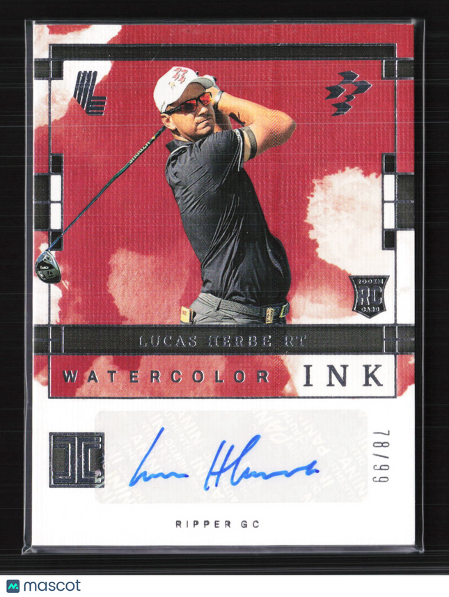 2024 Panini Impeccable LIV Golf Lucas Herbert #WC-LHB RC 78/99