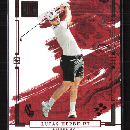2024 Panini Impeccable LIV Golf Lucas Herbert #30 RC
