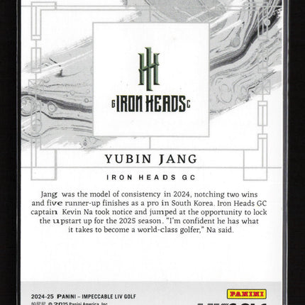2024 Panini Impeccable LIV Golf Yubin Jang #41 66/68 RC