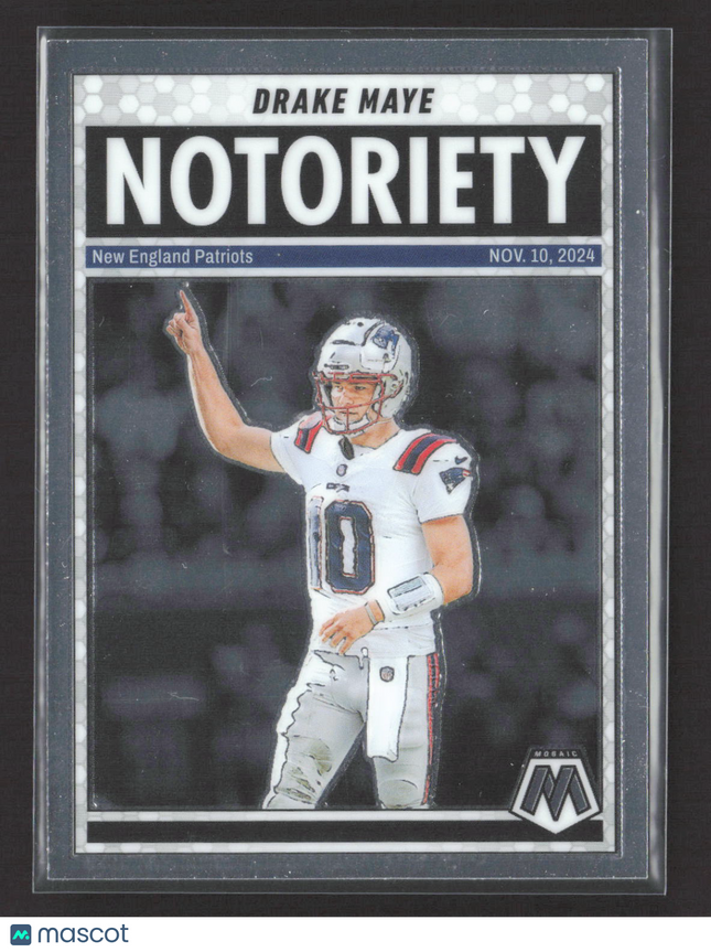 2025 Panini Mosaic Football Notoriety Drake Maye #3
