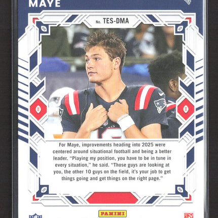 2025 Panini Donruss Elite Series Drake Maye #TES-DMA