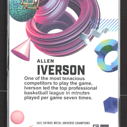 2022 SkyBox Metal Universe Champions Z-Force Allen Iverson #Z-9