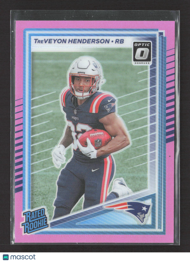 2025 Panini Donruss Optic Prizm TreVeyon Henderson #332 Pink