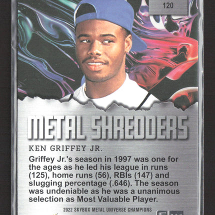 2022 SkyBox Metal Universe Champions Metal Shredders Ken Griffey Jr. #120
