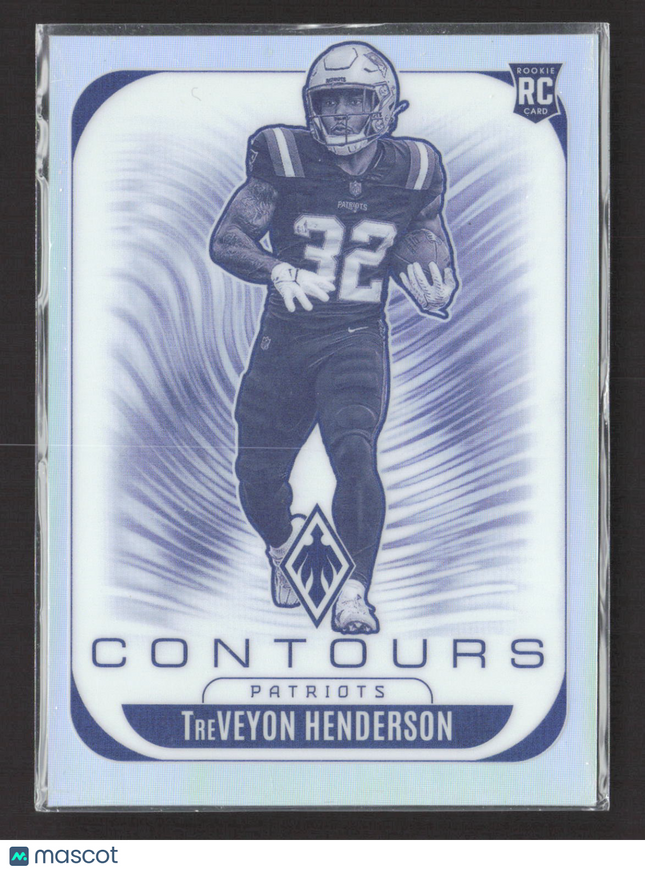 2025 Panini Phoenix Football Contours TreVeyon Henderson #22 RC