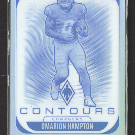 2025 Panini Phoenix Football Contours Omarion Hampton #18 RC