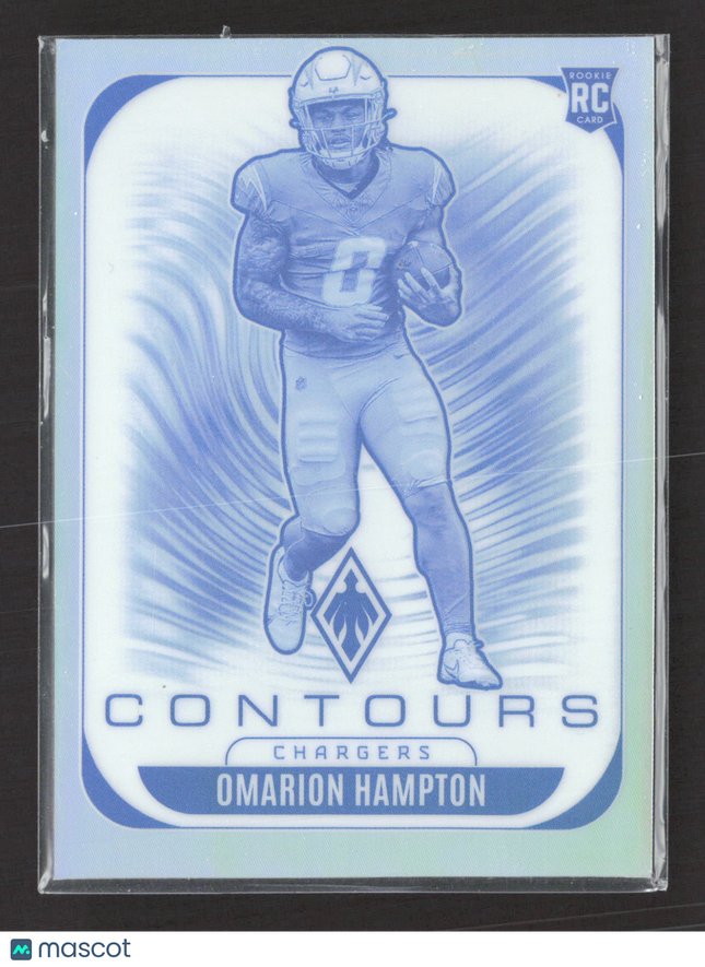 2025 Panini Phoenix Football Contours Omarion Hampton #18 RC
