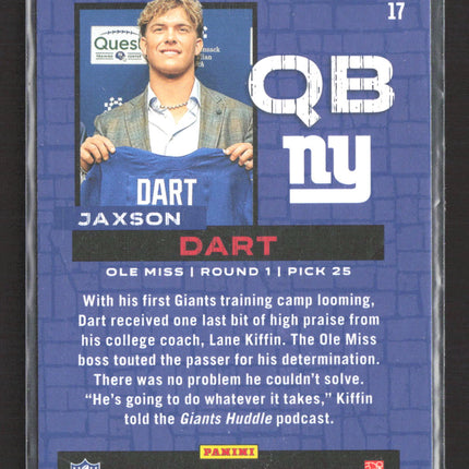 2025 Panini Rookies & Stars Jaxson Dart #17 RC