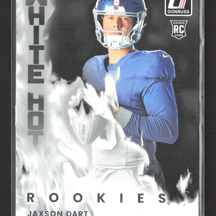 2025 Panini Donruss White Hot Rookies Jaxson Dart #WHR-JXD RC