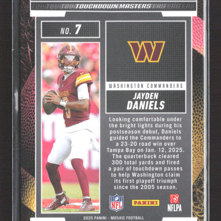 2025 Panini Mosaic Football Touchdown Masters Jayden Daniels #7