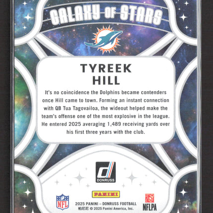 2025 Panini Donruss Galaxy of Stars Tyreek Hill #12