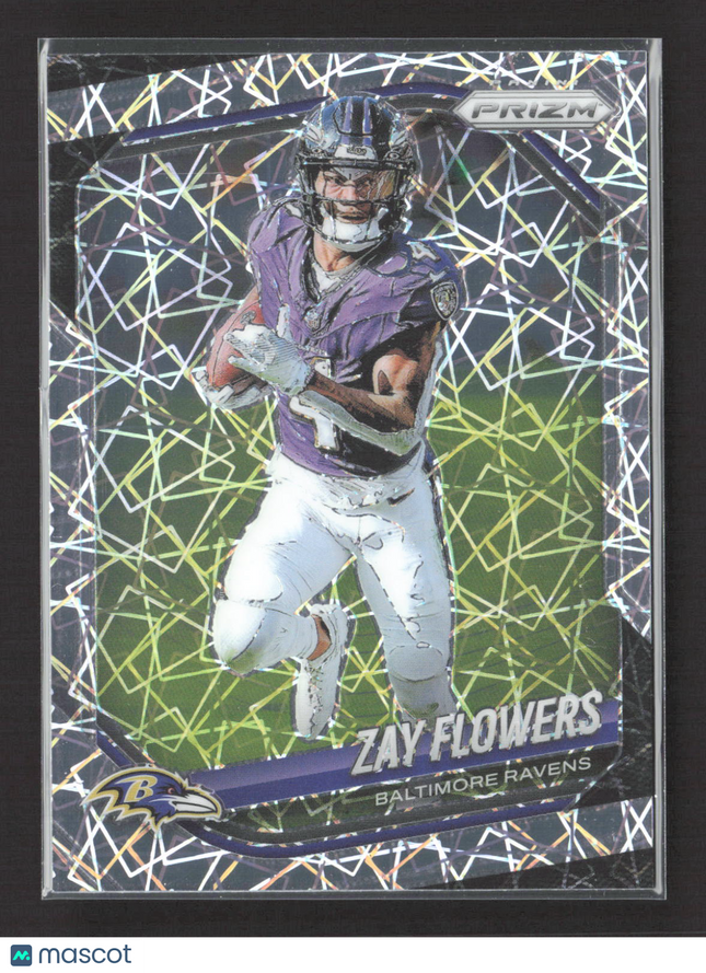 2025 Panini Prizm Football Zay Flowers #106 Lazer