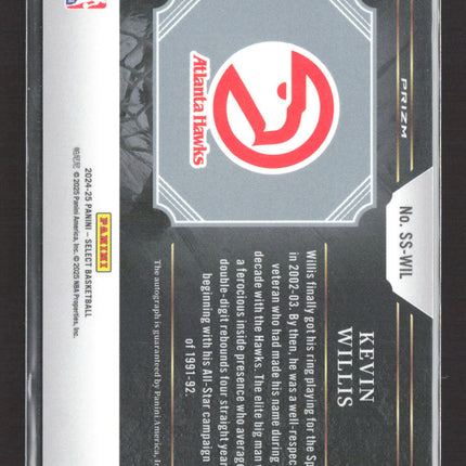 2025 Panini Select Prizm Signature Selections Kevin Willis #SS-WIL Auto