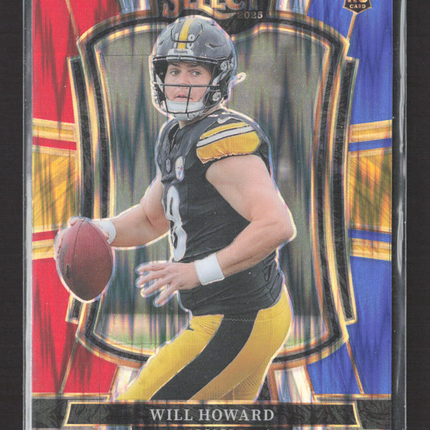 2026 Panini Select Prizm Premier Level Will Howard #152 Red White Blue Shock