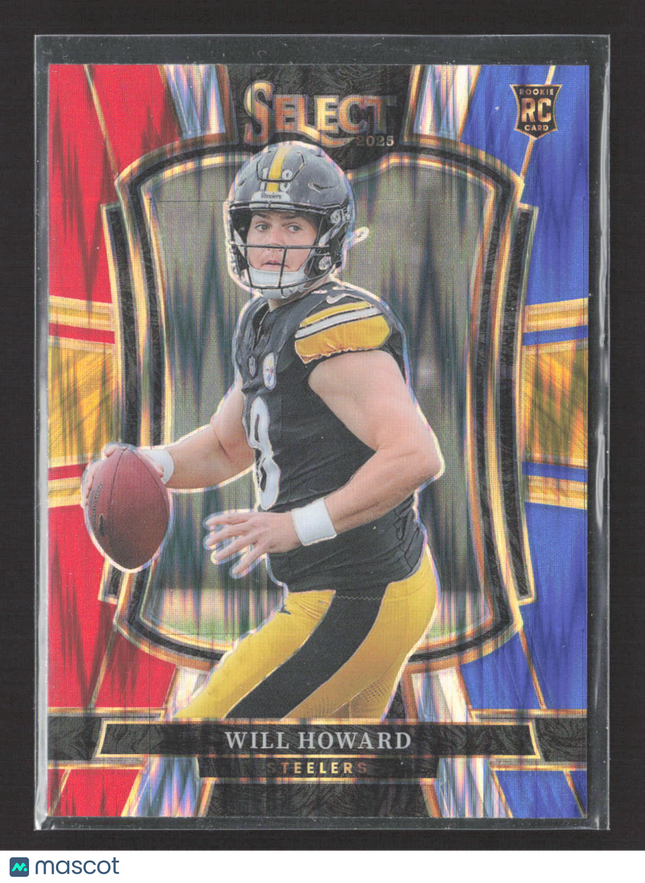 2026 Panini Select Prizm Premier Level Will Howard #152 Red White Blue Shock