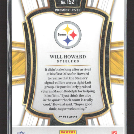 2026 Panini Select Prizm Premier Level Will Howard #152 Red White Blue Shock