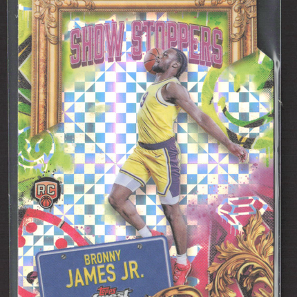 2025 Topps Finest Show Stoppers Bronny James Jr. #S-29 RC X-Fractor