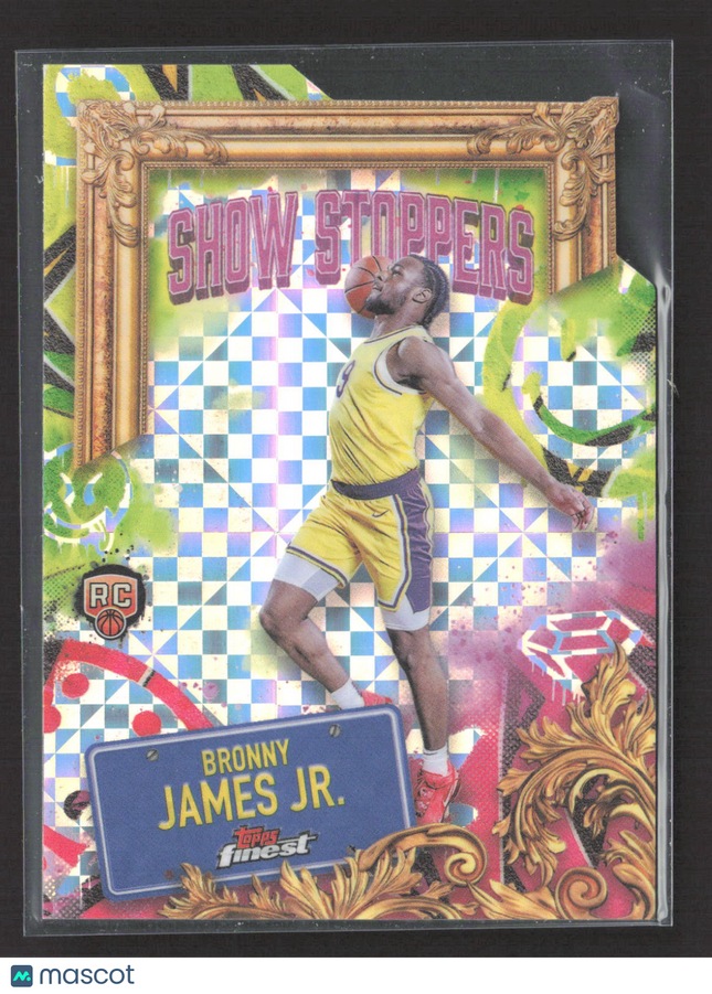 2025 Topps Finest Show Stoppers Bronny James Jr. #S-29 RC X-Fractor