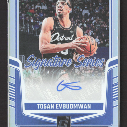 2024 Panini Donruss Signature Series Tosan Evbuomwan #SS-TEP Auto