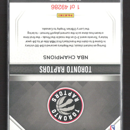 2019 Panini Instant NBA Finals Toronto Raptors #1