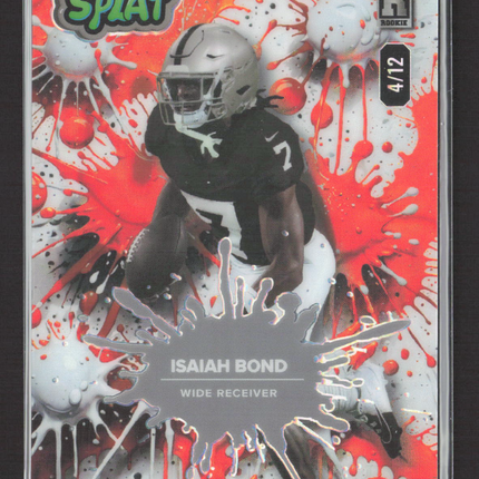 2025 Wild Card Splat Isaiah Bond #SBORA03-IB Orange 4/12