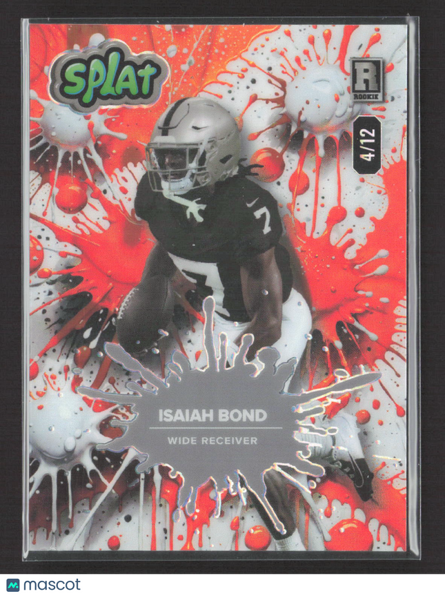 2025 Wild Card Splat Isaiah Bond #SBORA03-IB Orange 4/12